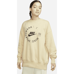 Nike Bomuld Sportswear Crewneck Sweatshirt - Beige