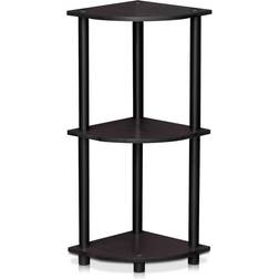 Furinno 12077DWN Turn-N-Tube 3-Tier Corner Book Shelf