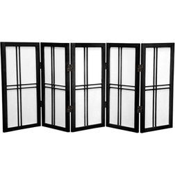 Oriental Furniture 2 Rice Paper Double Cross Shoji Screen Room Divider