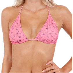 Neo Noir Skin Ocean Floral Bikini Top - Rose