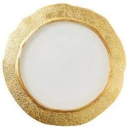 Vietri Rufolo Glass Gold Organic Service Charger Plate Piatto da portata