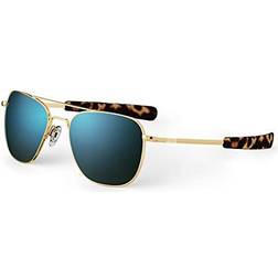 Randolph Engineering Aviator Polarized AF239 55 Guldiga Solglasögon - Män