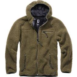 Brandit Teddyfleece Worker Jacket - Schwarz/Grau