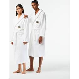 Lacoste RENE Bio-Bademantel unisex Blanc