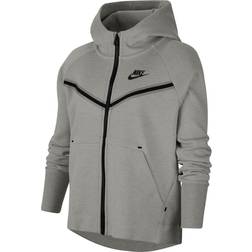 Nike Tech Fleece Full-Zip Hoodie - Dark Grey Heather/Heather/White (CZ2570-091)