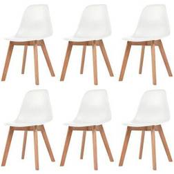 vidaXL Polypropylene Kitchen Chair 82cm 6pcs