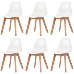 vidaXL Polypropylene Köksstol 82cm 6st