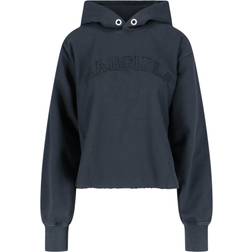 Maison Margiela Bomullströja Med Broderad Logotyp - Black