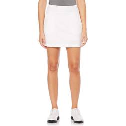 PGA tour Apparel Women's 17" Stretch Woven Golf Skort, 10, White, Polyester/Spandex Golf Apparel Shop White