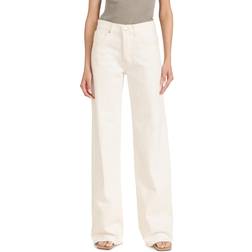 Anine Bing Hugh Wide Leg Jeans - Ivory