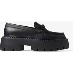 Jimmy Choo Black Bryer Flat Loafers Black/Jet Black IT