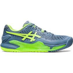 Asics Gel-Resolution 9 Wide M - Steel Blue/Hazard Green