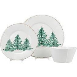 Vietri Melamine Lastra Holiday 3 Piece Place Setting Service de Table