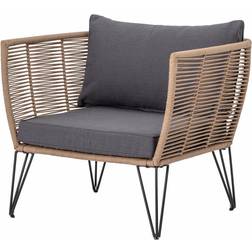 Bloomingville Mundo Lounge Gartensessel 87x72x74 cm Graun/Beige Gestell Stahl Poltrona 72cm