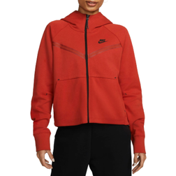 Nike Tech Fleece Windrunner Women's Full Zip Hoodie - Cinnabar/Black