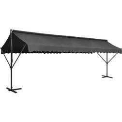 vidaXL Tenda Parasole Con Piedistallo 600x300 cm Antracite