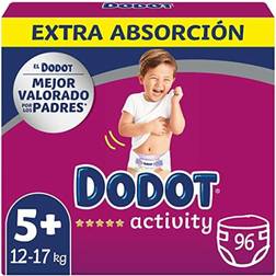 Dodot Activity Nappies Size 5+ 12-17kg 96pcs