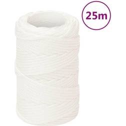 vidaXL Cuerda de barco polipropileno blanco intenso 2 mm 25 m Blanco