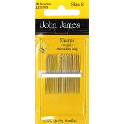 John james sharps hand needles-size 8 20/pkg -jj11008