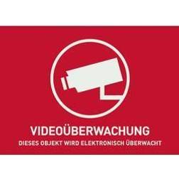 ABUS AU1320 Warnaufkleber Videoüberwachung Sprachen Deutsch