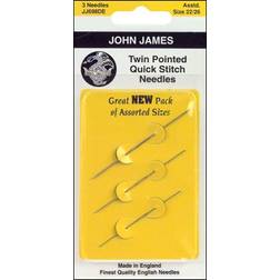 John James Twin Pointed Quick Stitch Tapestry Hand Needles-Size 22 3/Pkg