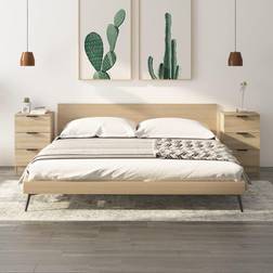vidaXL Mesitas 2 Unidades Color Roble Sonoma 40x36x65 cm Mesita de noche