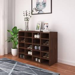 vidaXL Kenkäteline Tekninen Puu 92 x 30 x 67.5 cm