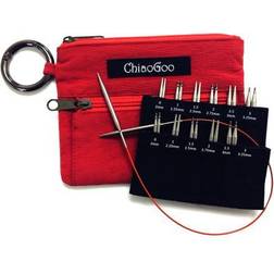 ChiaoGoo Twist Shorties Stainless Steel Interchangeable Set 2-inch 3-inch 7230-M