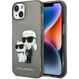 Karl Lagerfeld iPhone 14 Plus IML GLIT NFT & Choupette Svart