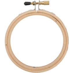 Natural Wood Embroidery Hoop W/Round Edges 3"