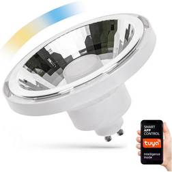 Spectrum LED-pære dæmpbar AR111 GU10/10W/230V 3000-6500K Wi-Fi Tuya hvid 30°