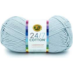 Lion Brand 3 pack 24/7 cotton yarn-cool grey -761-151