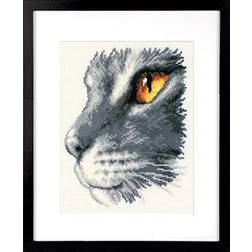 Vervaco counted cross stitch kit: majestic cat