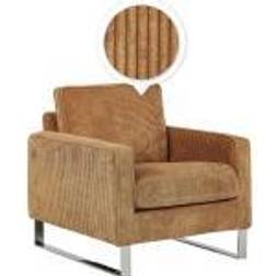 Beliani Corduroy Light Armchair