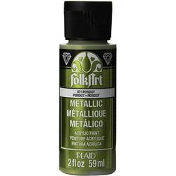 Plaid FolkArt Metallic Acrylic Paint 2oz-Peridot