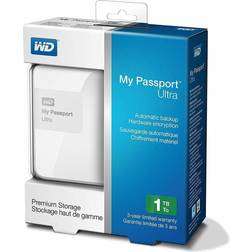 Western Digital Wd 1tb my passport ultra hdd wdbgpu0010bwt-nesn usb3.0 portable white