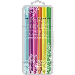 American Crafts Detail Doodlers Fine Felt Tip 12/Pkg-Brights