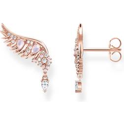 Thomas Sabo Clous d'oreilles ailes de phénix avec pierres rose or rose rose H2247-323-9 rosa/couleur or rose/blanc