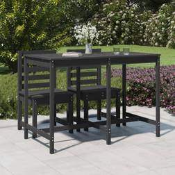vidaXL Gartentisch Grau 159,5 x 82,5 x 110 cm Massivholz Kiefer