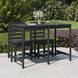 vidaXL Table De Jardin Gris 159.5x82.5x110 cm Bois Massif De Pin