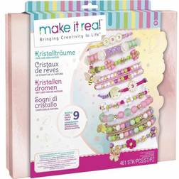 Lansay Make It Real Coffret Bijoux Cristaux de Reve Nature Fabrication de bijoux enfants Dès 8 ans