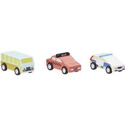 Kids Concept Pull-back Biler 3-pak