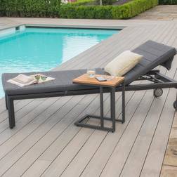 Maze Rattan Manhattan Grey Sun Lounger