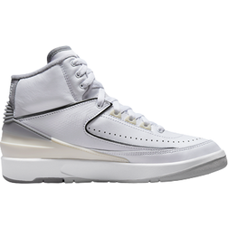 NIKE Air Jordan 2 Retro GS - White/Sail/Black/Cement Grey