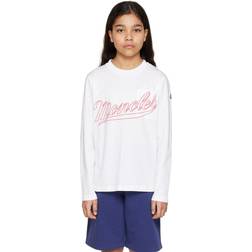 Moncler Kid's Patch Long Sleeve T-shirt - White