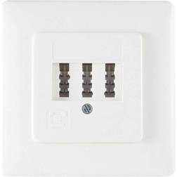 Shiverpeaks BS74051W Phone socket Phone Flush mount White