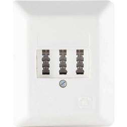 Shiverpeaks BS74050W Phone socket Phone Surface-mount White