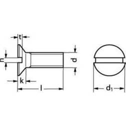 Sonstige 4X60 DIN 963 4.8 FZB Senkkopf-Maschinenschraube gerade