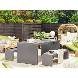 Beliani Esstisch Concrete Garden