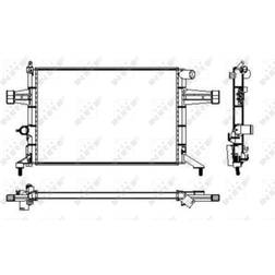 NRF Radiateur Du Moteur 53628 Aluminium 540 377 24 Grille